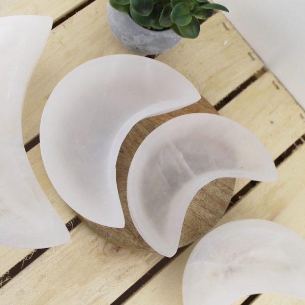 Selenite White Moon Bowl